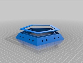 magnetic led lamp pentaedro decor 3d print model - Mito3D