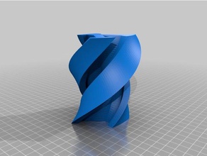 twisted decor byu vase 3d print model - Mito3D