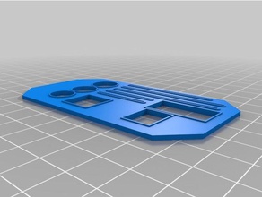 la cara frontal de 3 cable recortes Impresora 3d las piezas 3d print model - Mito3D