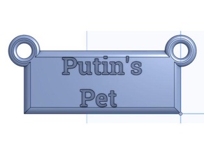 putin's pet hanging sign hobby america president trump united states usa 3d print model - Mito3D