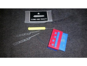 lockpicking pin binder lo strumento di dimostrazione hobby serratura locksport la raccolta blocco picconi 3d print model - Mito3D