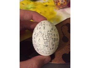 eggbot desenho desenhado a mão cidade Arte 2d easteregg ovo de páscoa ovo-bot ovos bot 3d print model - Mito3D