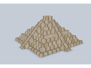 puzzle templo juegos y juguetes Puzzle en 3d de la arquitectura azteca inca 3d print model - Mito3D
