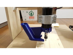 cnc spindle vacuum holder diy 3d print model - Mito3D