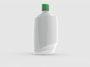 frasco de shampoo 2 recipientes garrafa recipiente embalagem 3d print model - Mito3D