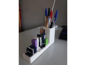 pencil usb sd microsd pot organization holder card 3d print model - Mito3D