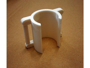 backpack clip 25mm diam tripod monopod camera holder strap manfrotto support mount 3d print model - Mito3D