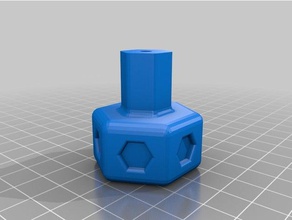 sechskant schubladengriff La impresión en 3d 3d print model - Mito3D