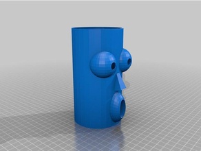 tiki pencil cup office 3d print model - Mito3D