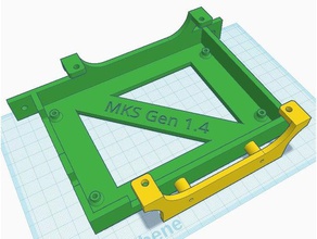 mks gen v14 holder - v21 3d printer parts ctc upgrades printerboard 3d print model - Mito3D