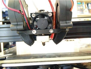 reinforced blower radial fan duct tevo tarantula 3d printer accessories cooling 3d print model - Mito3D