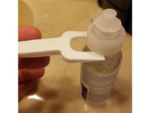 contact lens solution bottle cap pry tool bathroom opener 3d print model - Mito3D