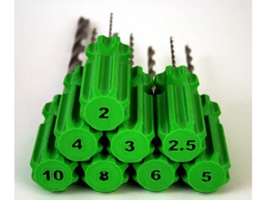 anpassbare Loch-Reibahle hand-Werkzeuge customizer drill Loch 3d print model - Mito3D