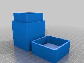 fraise 35mm caixa recipientes personalizado 3d print model - Mito3D