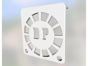 dp 40 mm fan guard - silenced electronics 40mm grill italian design made italy nozzle cooler 3d print model - Mito3D