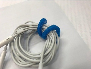 le cordon des écouteurs clip v24 de l'électronique 3d print model - Mito3D