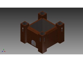 castelo medieval de aprendizagem 3d print model - Mito3D