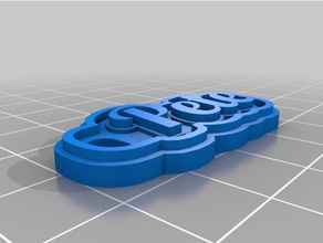 my customized keychain - pete keychains 3d print model - Mito3D
