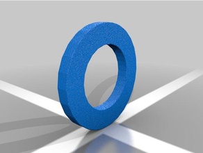 m12 flat round washer parts 3d print model - Mito3D