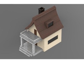 piccola low poly casa sculture 3d print model - Mito3D