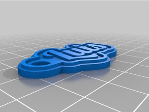 2mm luis Anahtarlık özelleştirilmiş 3d print model - Mito3D