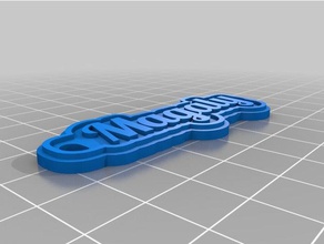 magaly 2mm keychains customized 3d print model - Mito3D