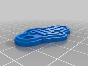 2mm lino Anahtarlık özelleştirilmiş 3d print model - Mito3D