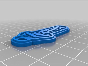 leonor 2mm keychains customized 3d print model - Mito3D