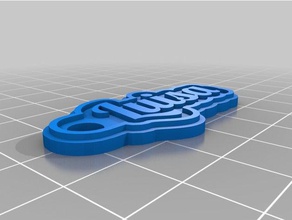2mm luisa Anahtarlık özelleştirilmiş 3d print model - Mito3D