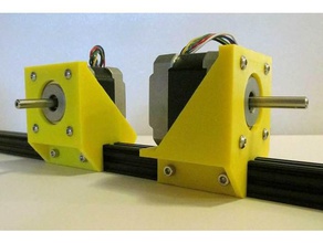 özelleştirilebilir step motor mount openbeam fizik ve astronomi en optik 3d print model - Mito3D