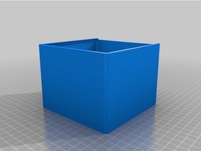 120x120x90 3 thickness box containers customized 3d print model - Mito3D