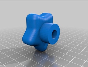 5 lobe knob parts clamp finger hand hardware 3d print model - Mito3D