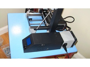 wanhao i3 psu cover 120mm fan adapter mosfet 3d printer parts mount duplicator 3d print model - Mito3D