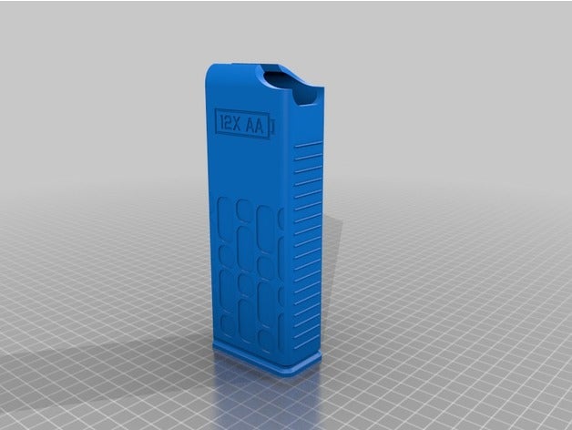 batterymag - 10x & 12x aa-Spender Körper Organisation 3D print model - Mito3D