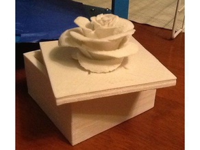 rose liderou caixa esculturas a jewlery planta plantas subiu escultura 3d print model - Mito3D
