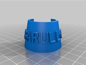 my customized customizer-enabled bottle name tag generator food & drink 3d print model - Mito3D