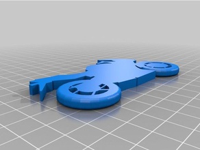 moto - portachiavi segni e loghi su misura 3d print model - Mito3D