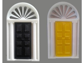 dublino georgiana porta edifici e strutture la decorazione decorativo l'irlanda in miniatura miniature 3d print model - Mito3D