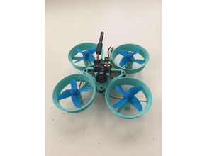 pequeño grito de fotograma completo r c vehículos hoja inductrix el fpv racer marco multicopter quadcopter chillido 3d print model - Mito3D