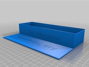 özelleştirilmiş kutu aziz benim kaplar 3d print model - Mito3D