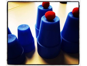 cups balls magic trick toys & games classic 3d print model - Mito3D