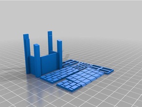 oriel complet bâtiments et structures 3d print model - Mito3D