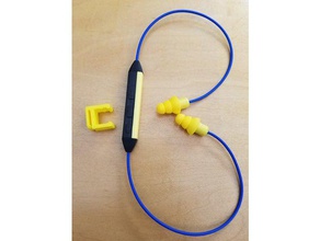 plugfones liberate clip audio headphones 3d print model - Mito3D