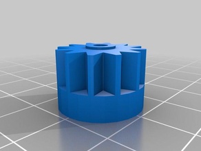 inmoov sólido pulso de engrenagem robótica mudanças modificações 3d print model - Mito3D