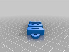 debbie keychain keychains customized 3d print model - Mito3D