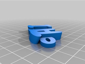 tati de porte-clés personnalisé 3d print model - Mito3D