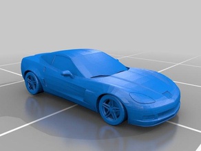 ana menüde araç c06 araba chevrolet chevy corvette musclecar spor otomobil z06 3d print model - Mito3D