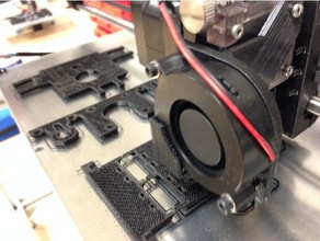 e3d titan capa ventilador titular Impresora 3d de las piezas 3d print model - Mito3D