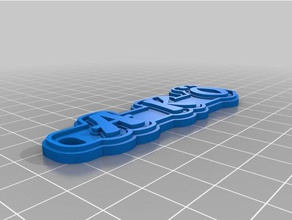 ak back keychains customized 3d print model - Mito3D