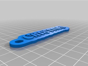 cristina Anahtarlık özelleştirilmiş 3d print model - Mito3D